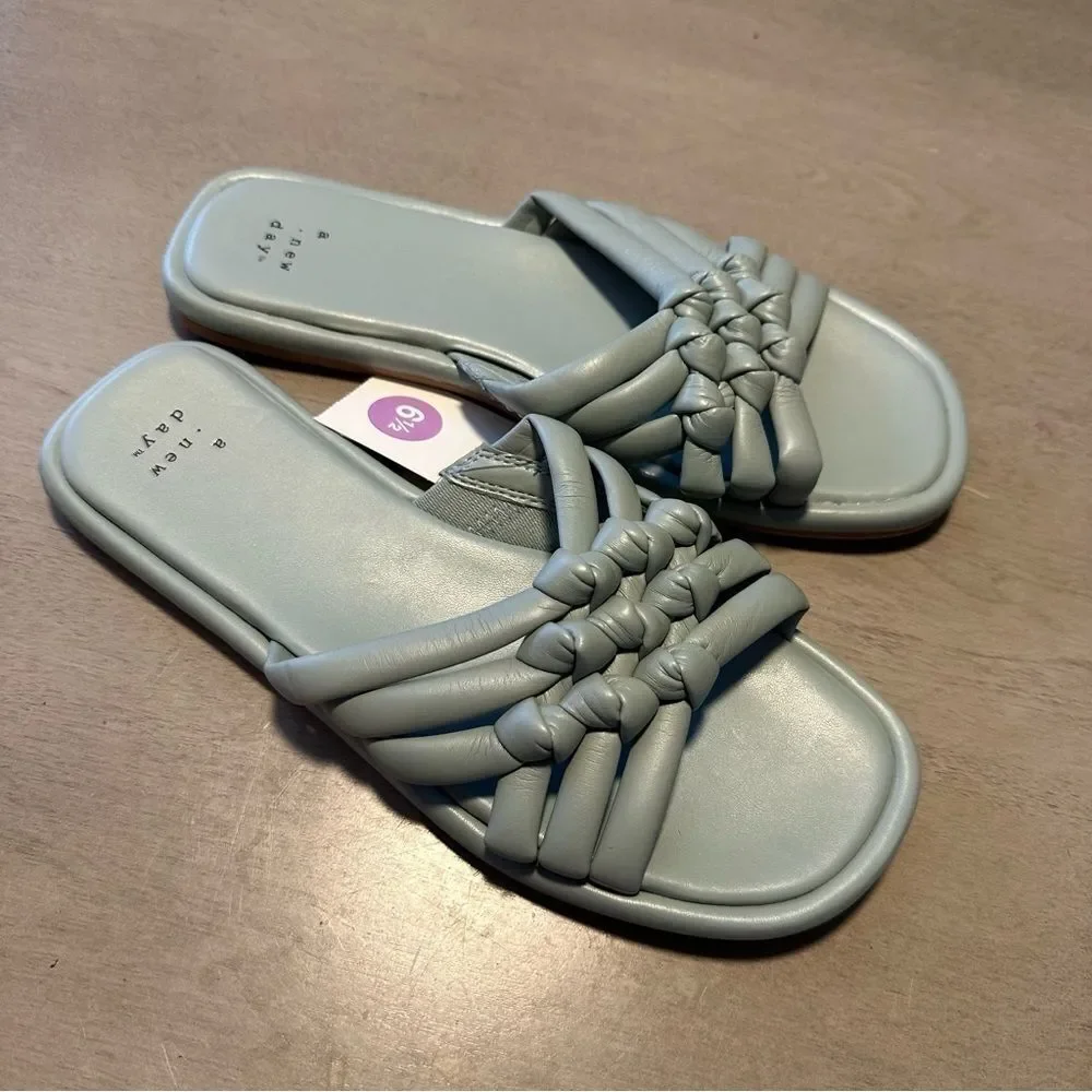 a‎ new day Light Blue / Dulce Sandals - Size 6.5 NWT